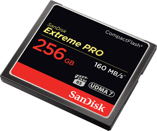 Cartão de Memória CompactFlash SanDisk Extreme Pro, 256Gb, UDMA 7 SDCFXPS-256G-X46