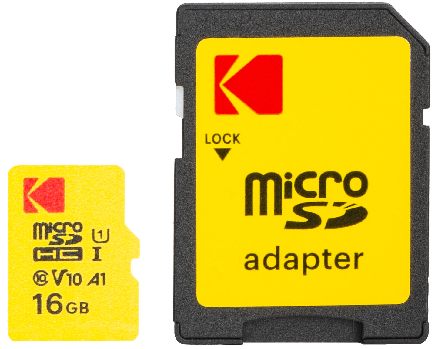 Cartão de Memória microSDHC Kodak Extra Performance, 16Gb, Classe 10 / UHS-1 U1, Com Adaptador EKMSDM16GHC10J6