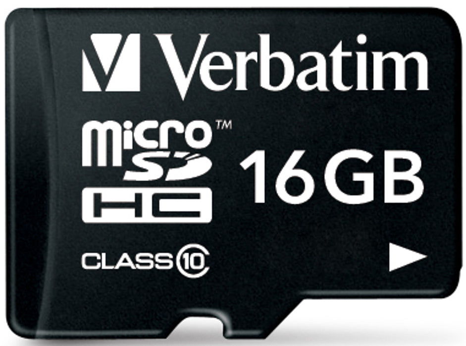 Cartão de Memória microSDHC Verbatim, 16Gb, Classe 10 / UHS-1 U1, Com Adaptador 44082