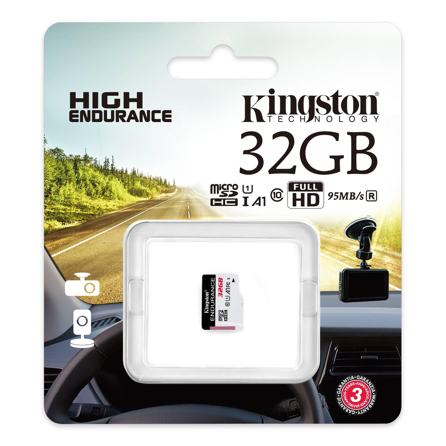 Cartão de Memória microSDXC Kingston Endurance, 32Gb, Classe 10 / UHS-1 U1 SDCE/32GB