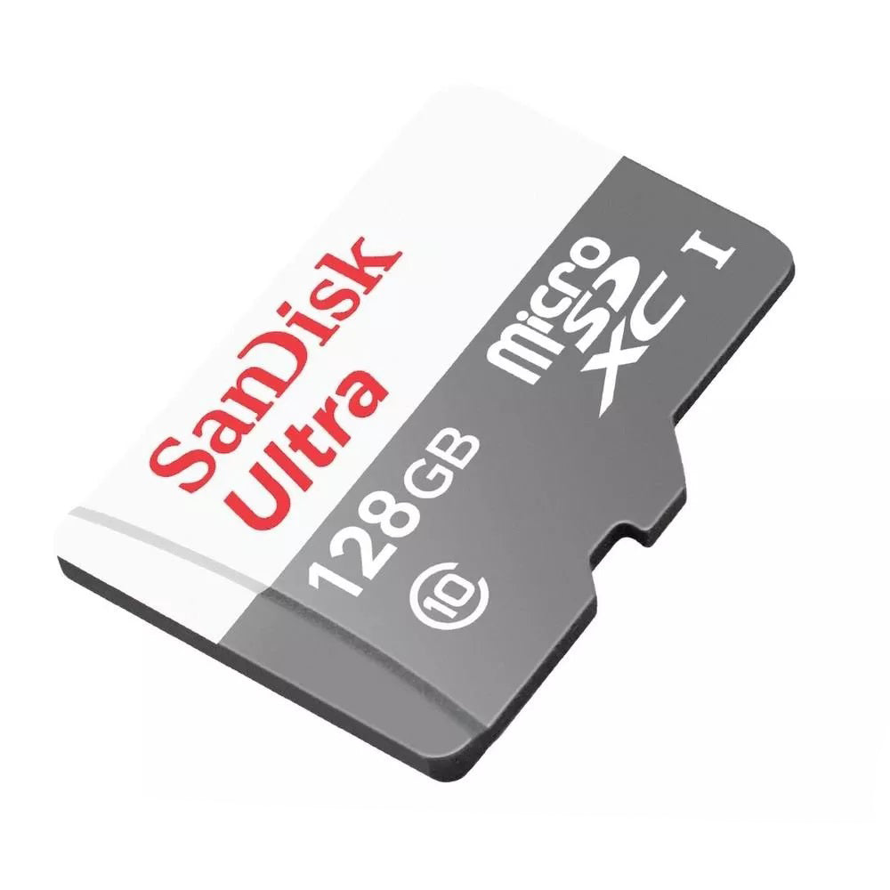 Cartão de Memória microSDXC SanDisk Ultra, 128Gb, Classe 10 SDSQUNR-128G-GN6MN