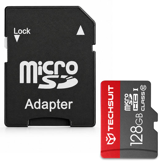 Cartão de Memória microSDXC Techsuit THCM26, 128Gb, Classe 10, Com Adaptador