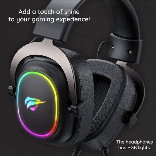 Auscultadores Gaming 3.5mm HAVIT H2002P, 2m, Pretos