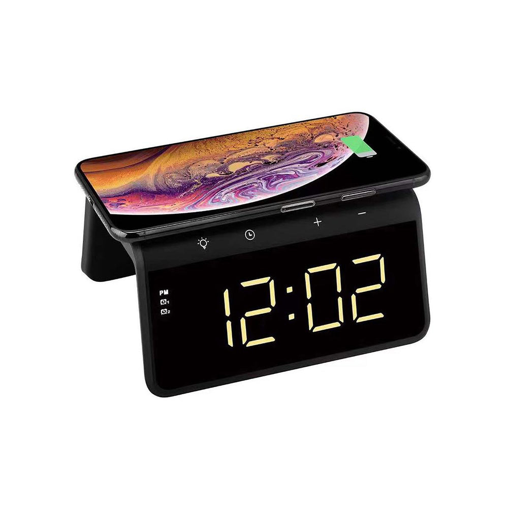 Relógio Digital HAVIT W320 com Carregamento Wireless QI, Branco