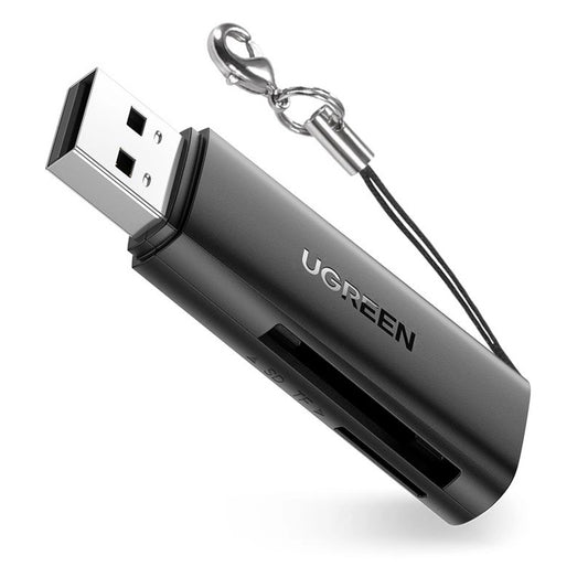 Leitor de cartões USB 3.0 UGREEN CM264, SD - microSD, Preto