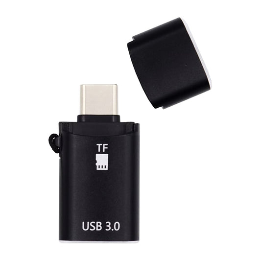 Leitor de Cartão USB-C Techsuit AluVoltX, USB-A (OTG) - microSD, Preto
