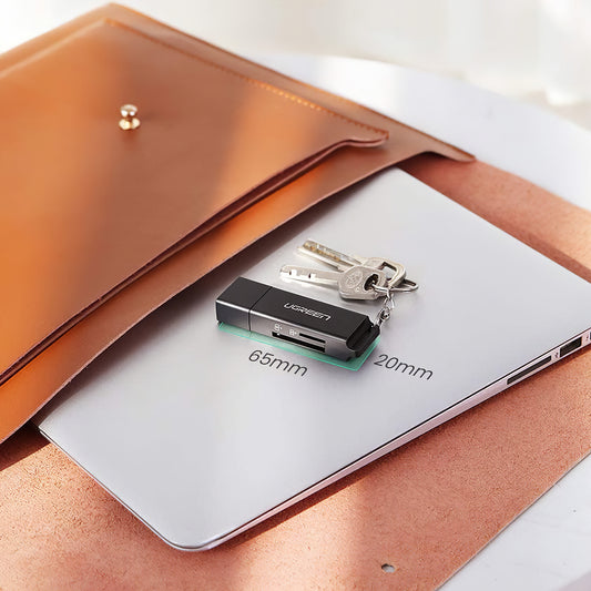 Leitor de cartões USB 3.0 UGREEN CM104, SD - microSD, preto