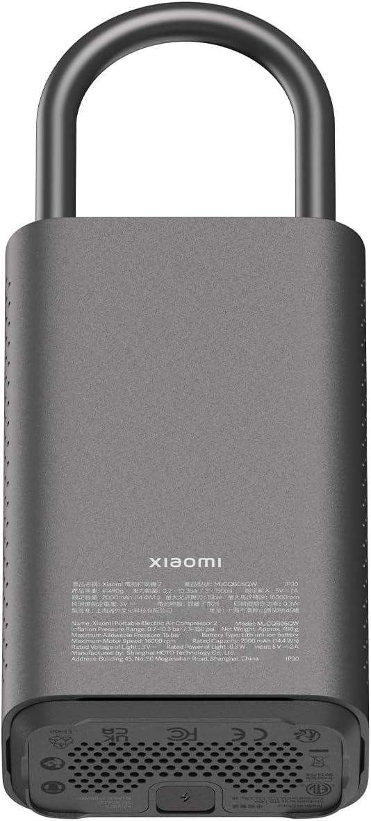 Compressor para automóvel Xiaomi Mi Portable Air Pump 2 BHR7112GL