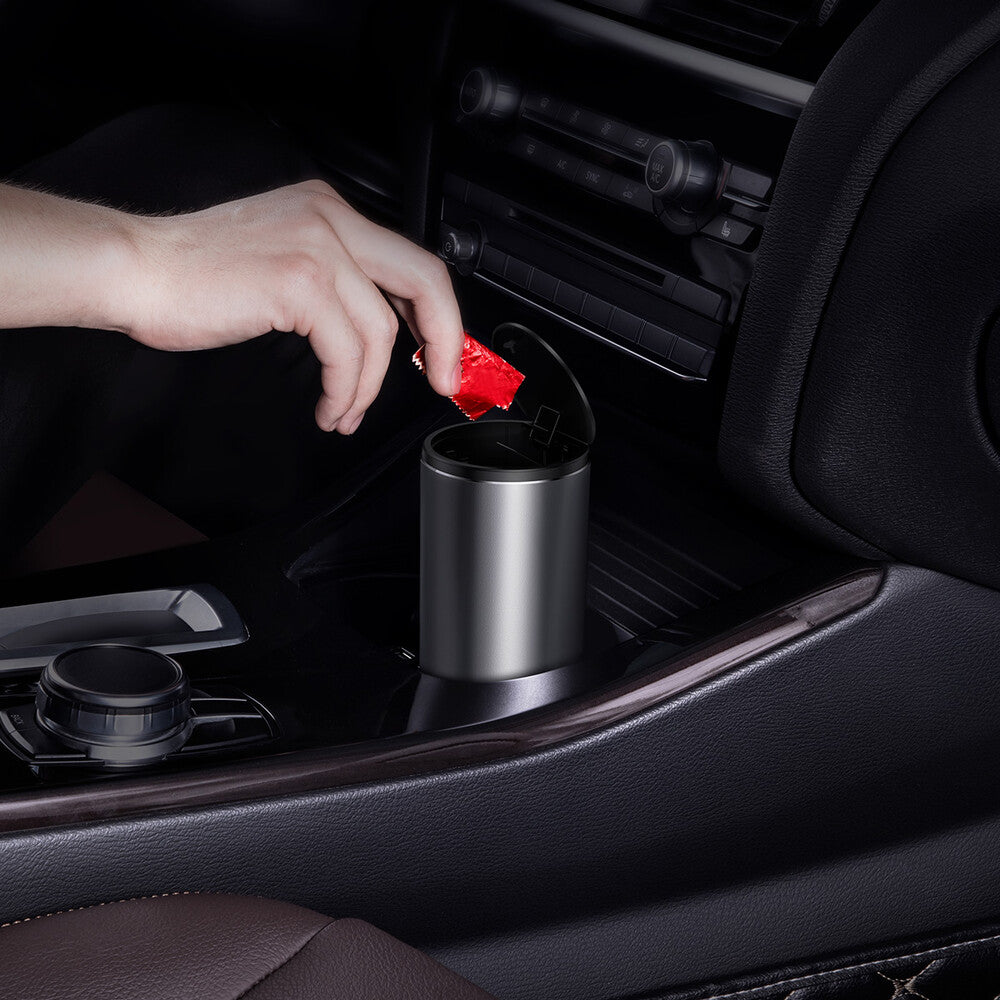 Cesto Auto Baseus Gentleman Style com 30 Sacos de Lixo, Cinza CRLJT-0G
