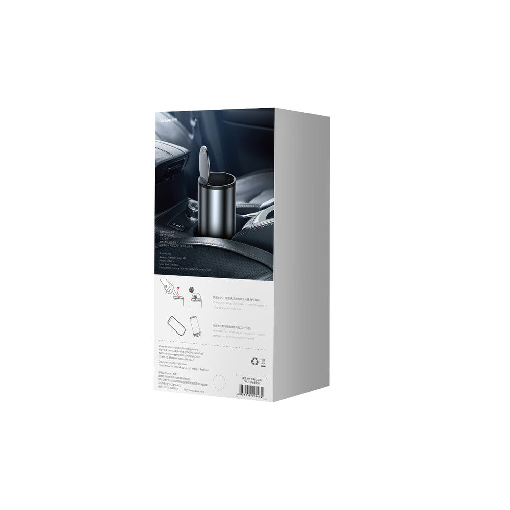 Cesto Auto Baseus Gentleman Style com 30 Sacos de Lixo, Cinza CRLJT-0G