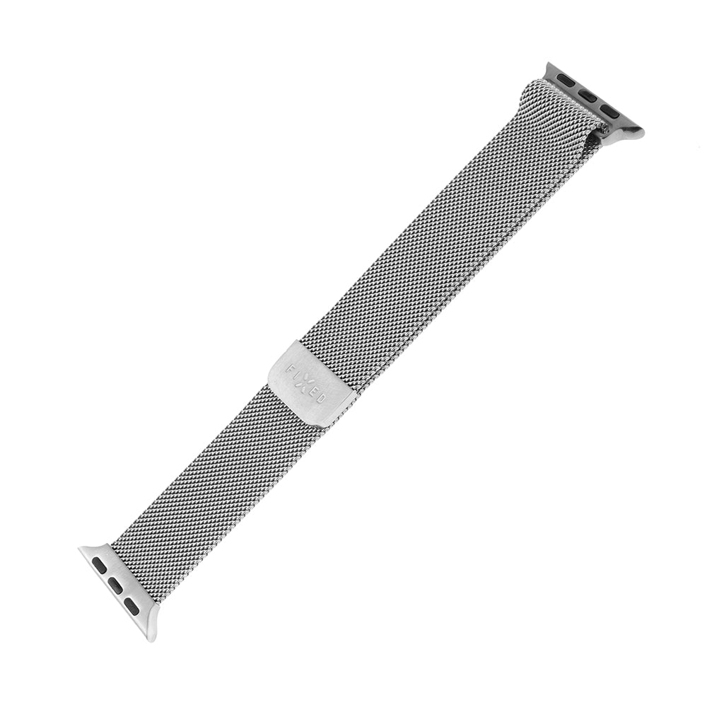 Pulseira Fixed Mesh para Apple Watch 49mm / 46mm / 45mm / 44mm / 42mm Series, Prateada
