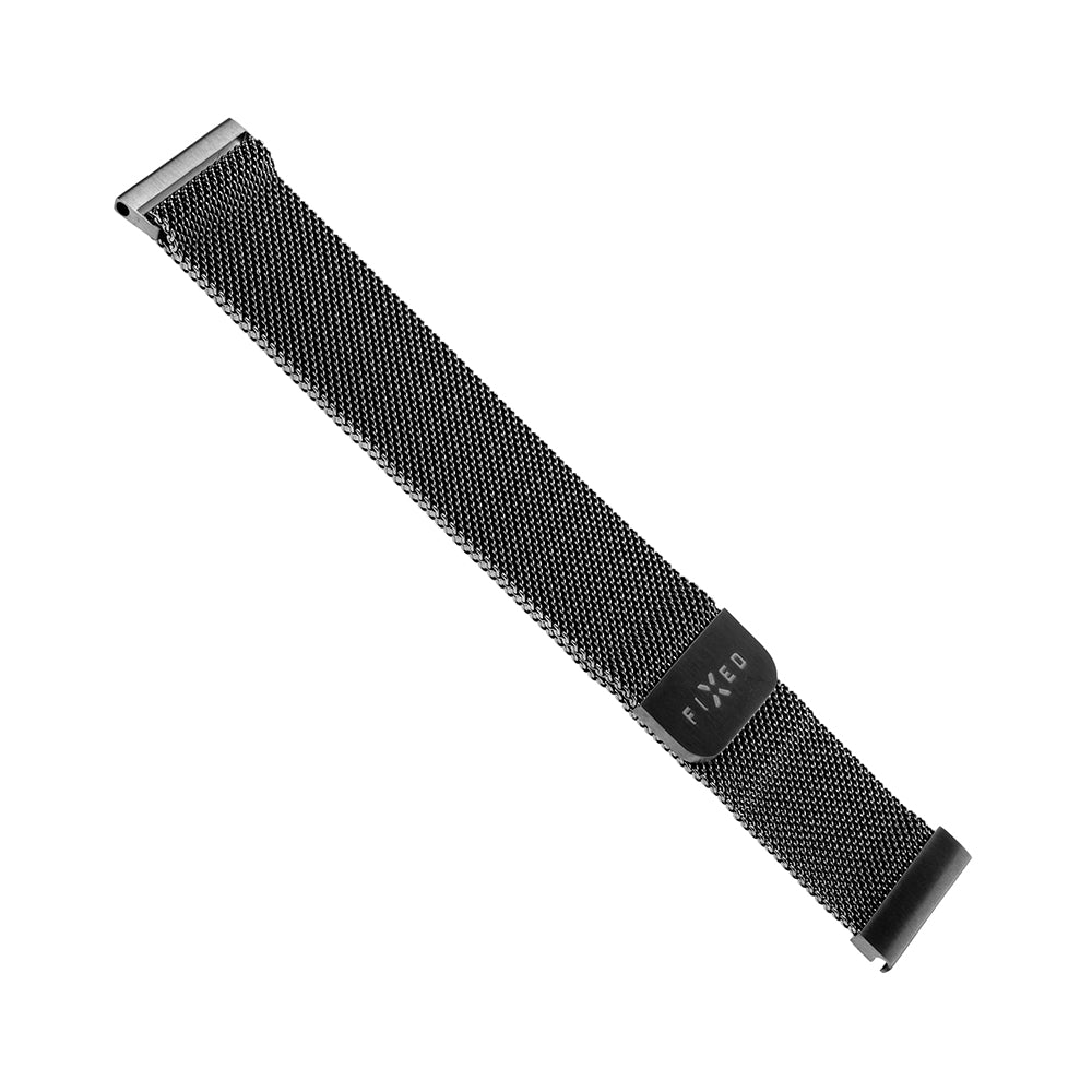 Curea Fixed Mesh para Huawei Watch / Garmin Watch Series, 18mm, Preta.