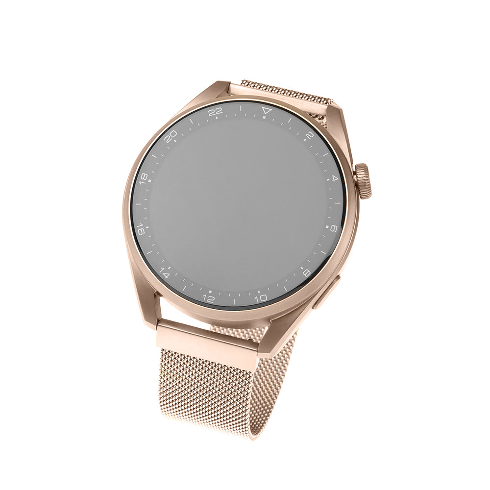 Curea Fixed Mesh para Huawei Watch / Xiaomi Watch Series, 22mm, Rosa Dourado