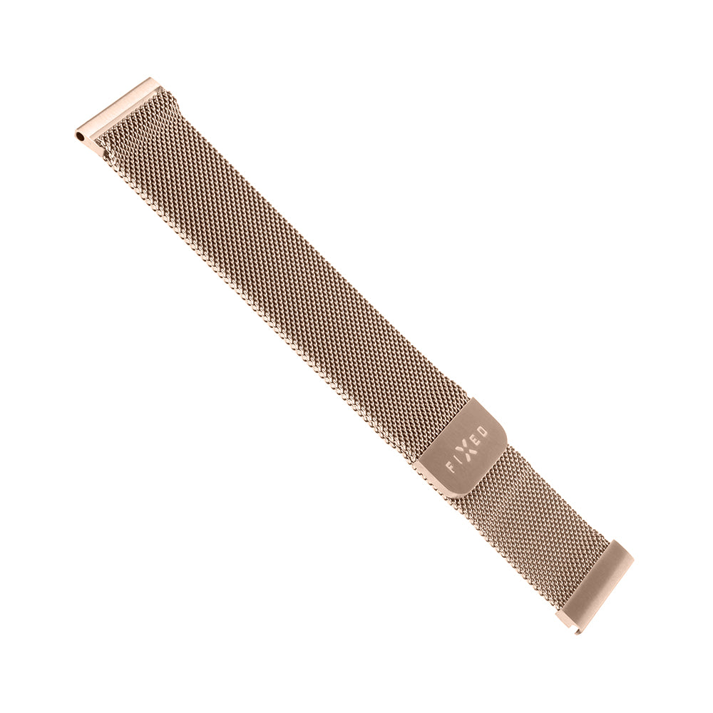 Curea Fixed Mesh para Huawei Watch / Xiaomi Watch Series, 22mm, Rosa Dourado