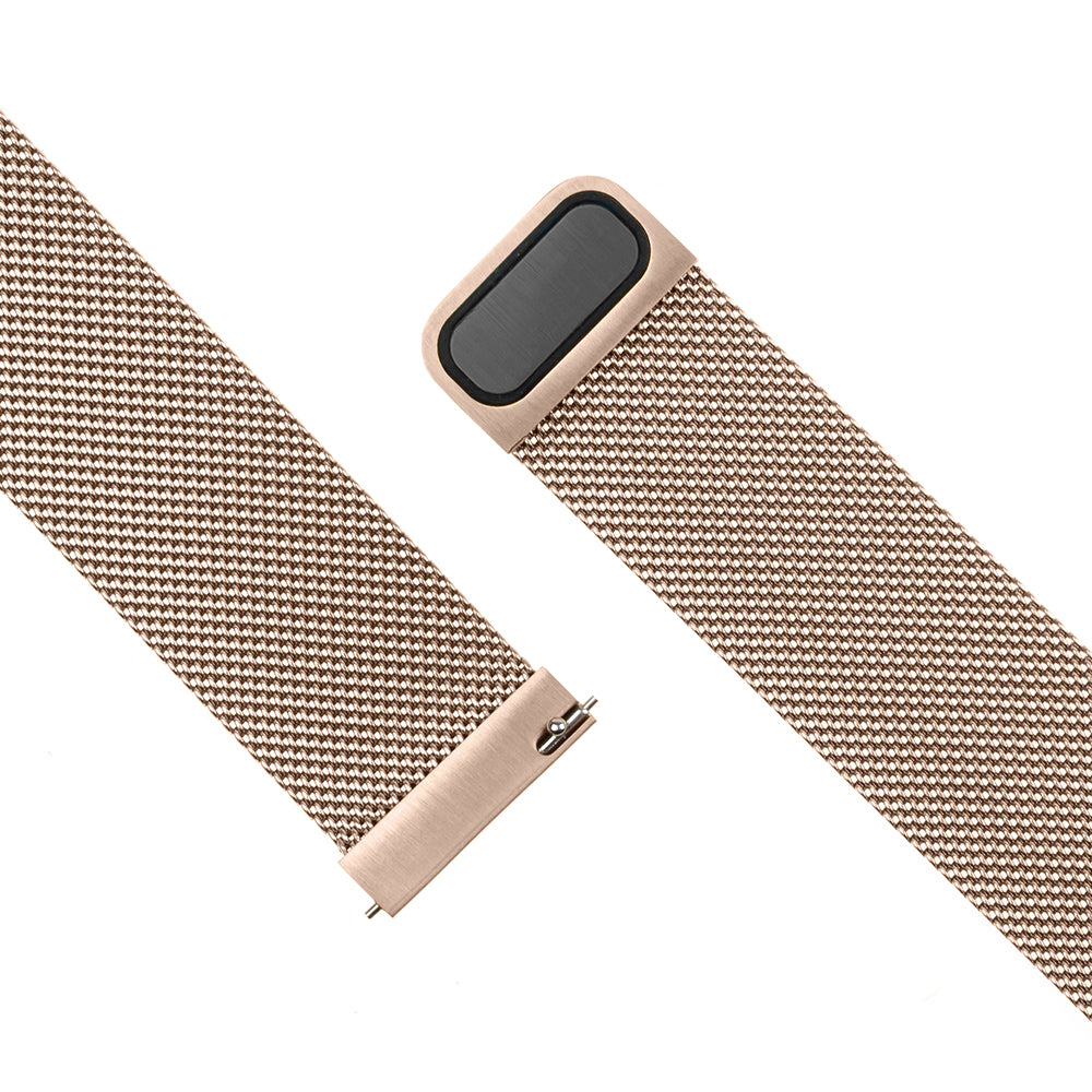 Curea Fixed Mesh para Huawei Watch / Xiaomi Watch Series, 22mm, Rosa Dourado