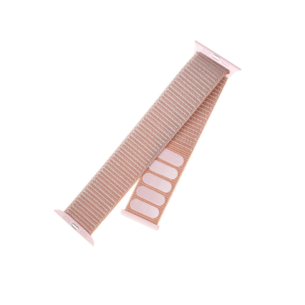 Pulseira Fixed Nylon para Apple Watch 49mm / 46mm / 45mm / 44mm / 42mm Series, Rosa Dourado