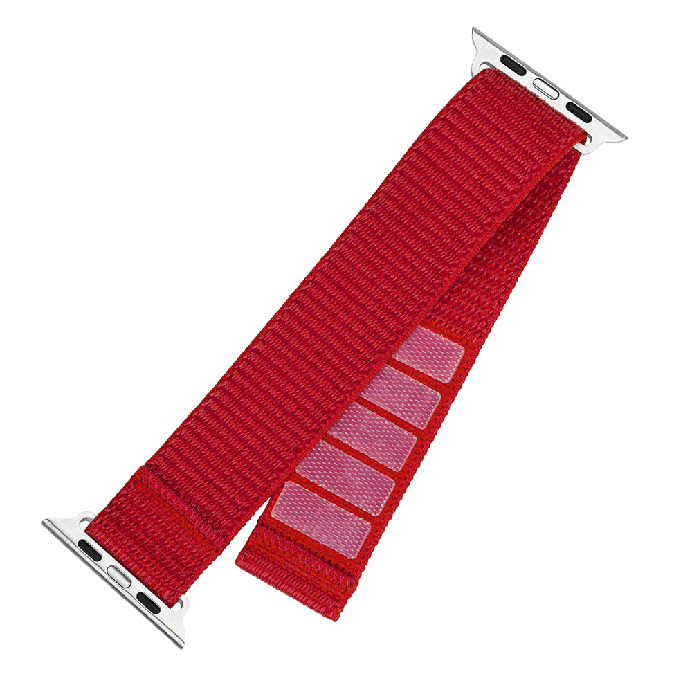 Cinta Fixed Nylon Sporty para Apple Watch 42mm / 41mm / 40mm / 38mm Series, Vermelha