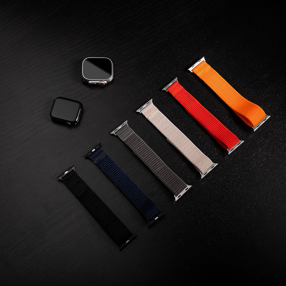 Cinta Fixed Nylon Sporty para Apple Watch 42mm / 41mm / 40mm / 38mm Series, Vermelha