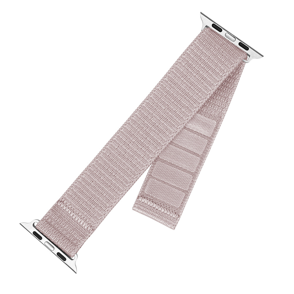 Cinta Fixed Nylon Sporty para Apple Watch 49mm / 46mm / 45mm / 44mm / 42mm Series, Rosa Dourado