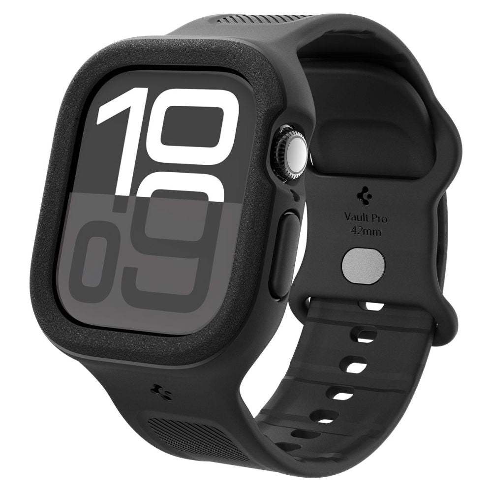Correia Spigen Caseology Vault Pro para Apple Watch Series 10 / 11 46mm, Preto Fosco