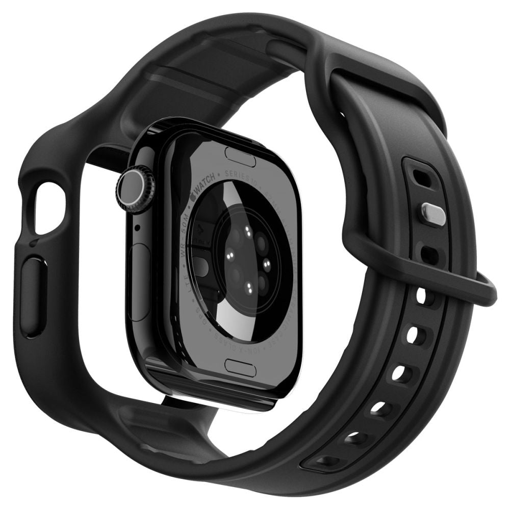 Correia Spigen Caseology Vault Pro para Apple Watch Series 10 / 11 46mm, Preto Fosco