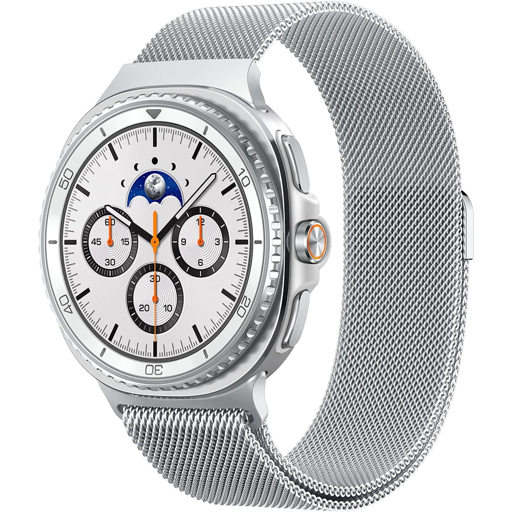 Pulseira Spigen Metal Fit para Samsung Galaxy Watch9 / Watch8 / Watch8 Classic Series, Prateada AMP10121