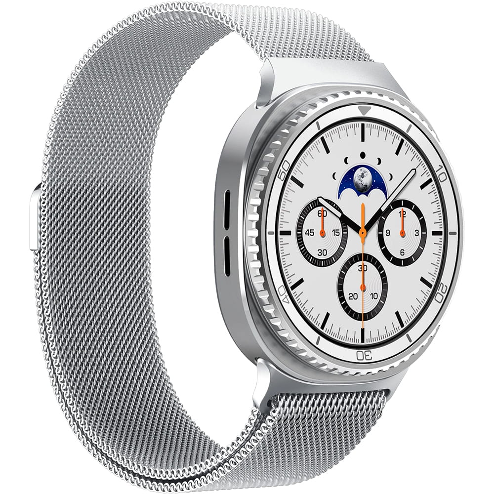 Pulseira Spigen Metal Fit para Samsung Galaxy Watch9 / Watch8 / Watch8 Classic Series, Prateada AMP10121