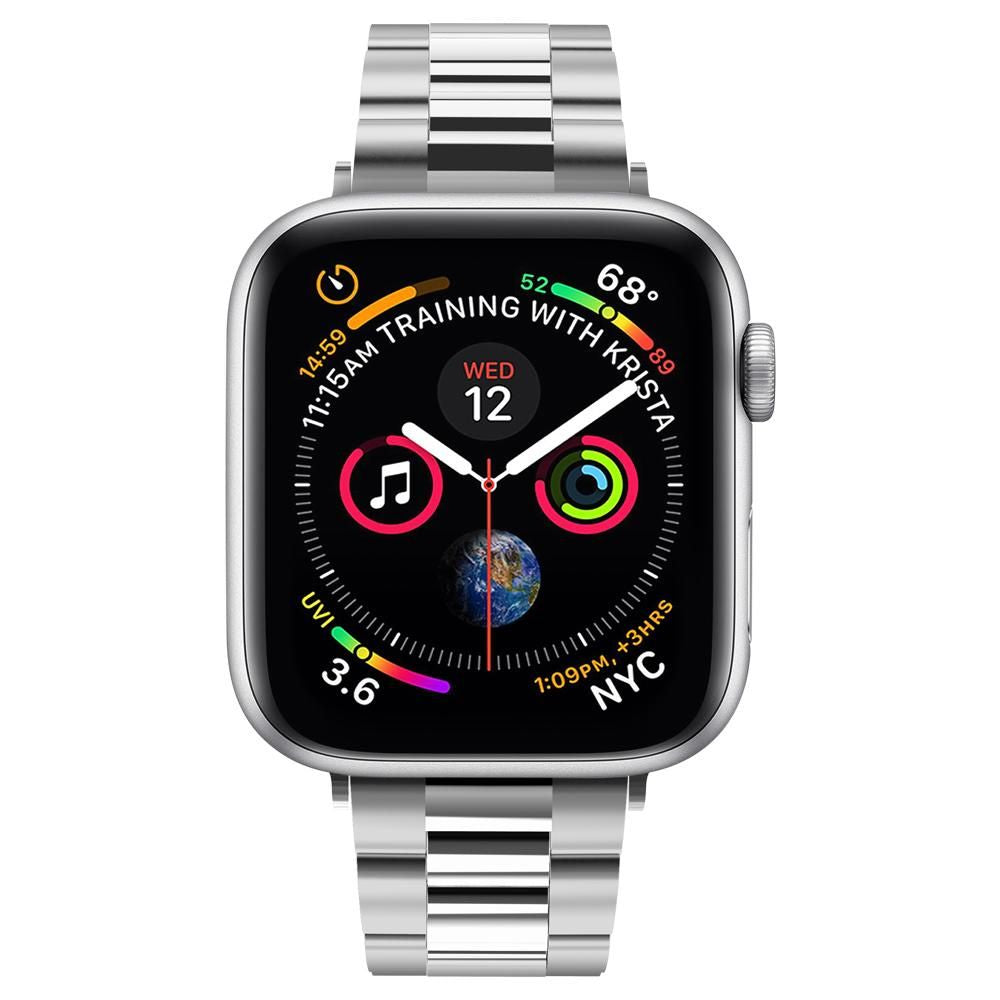 Pulseira Spigen Modern Fit para Apple Watch 42mm / 41mm / 40mm / 38mm Series, Prateada 061MP25943