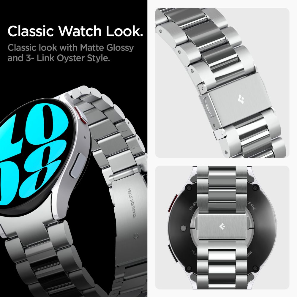 Curea Spigen Modern Fit para Samsung Galaxy Watch6 44mm, Prateada