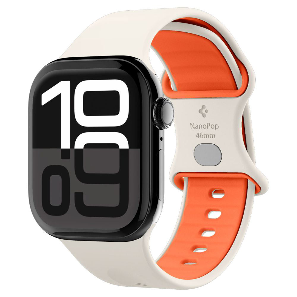 Correia Spigen Nano Pop para Apple Watch 42mm / 41mm / 40mm / 38mm Series, Bege
