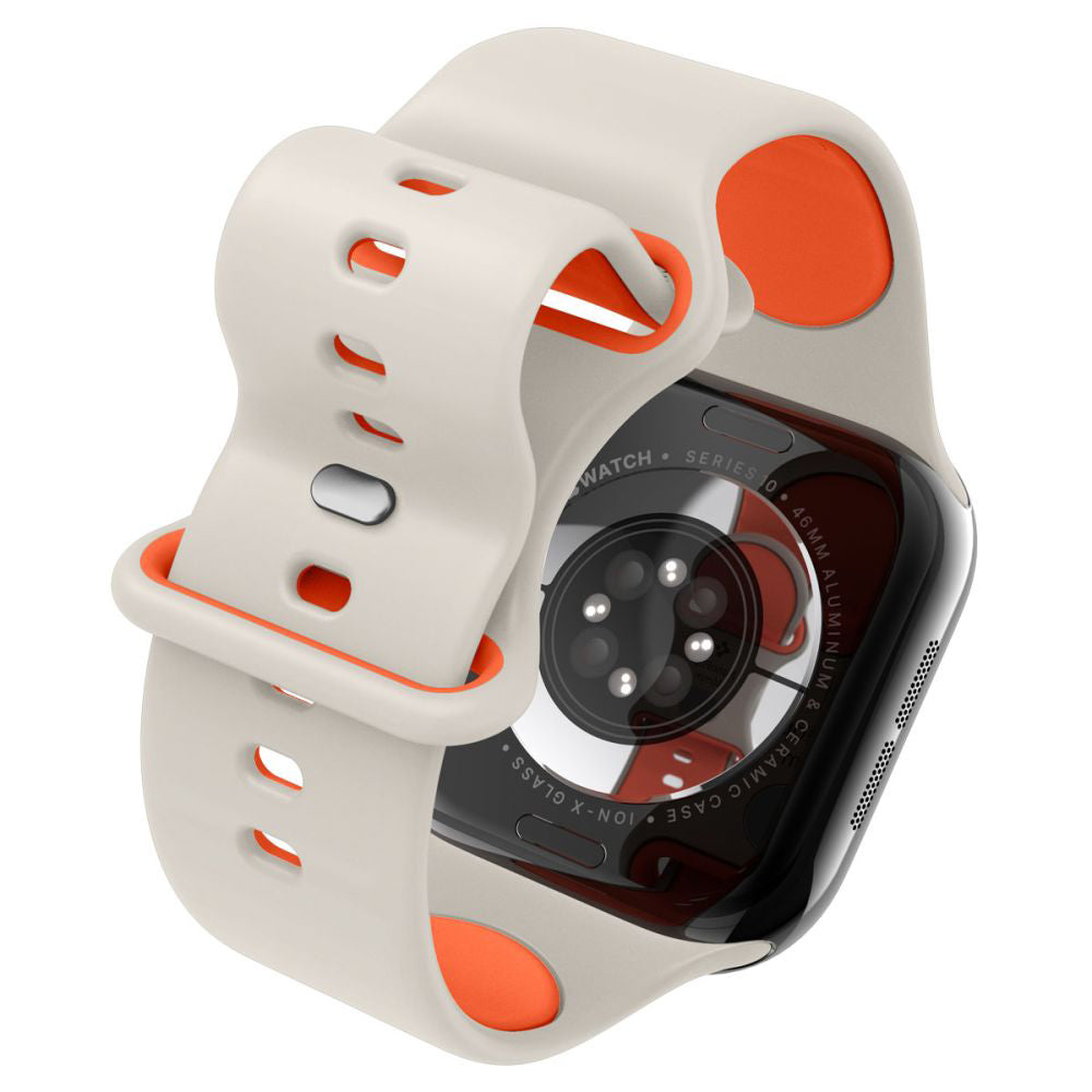 Correia Spigen Nano Pop para Apple Watch 42mm / 41mm / 40mm / 38mm Series, Bege