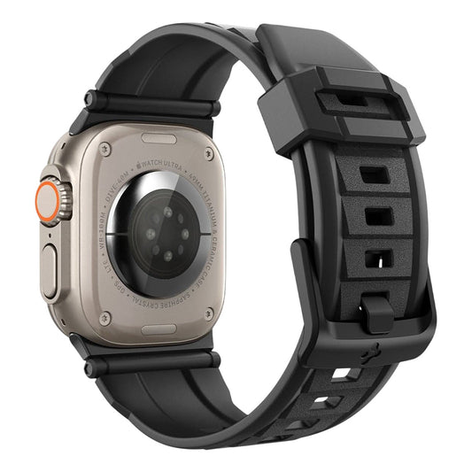Correia Spigen Rugged para Apple Watch 49mm / 46mm / 45mm / 44mm / 42mm Series, Preta AMP07105