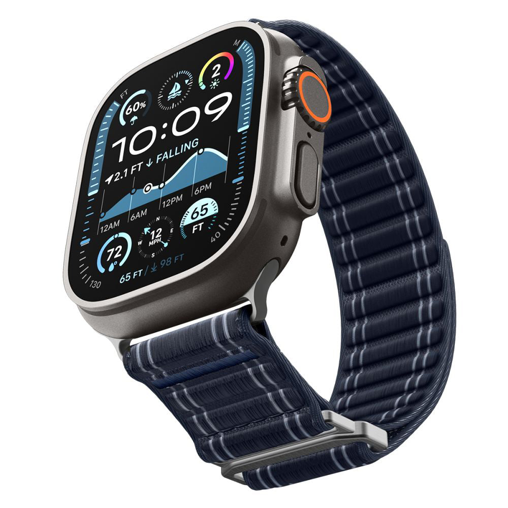 Correia Spigen WBF0 para Apple Watch 49mm / 46mm / 45mm / 44mm Series, Azul Marinho AMP10143