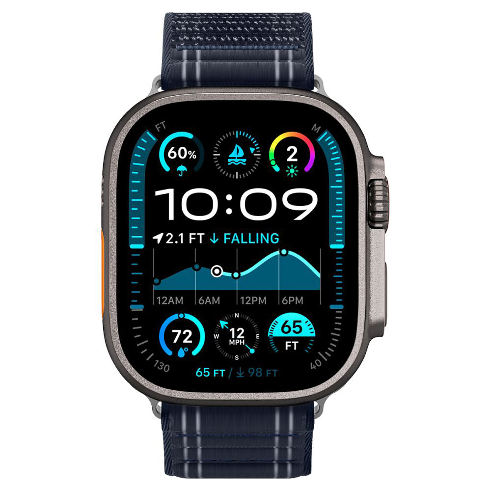 Correia Spigen WBF0 para Apple Watch 49mm / 46mm / 45mm / 44mm Series, Azul Marinho AMP10143