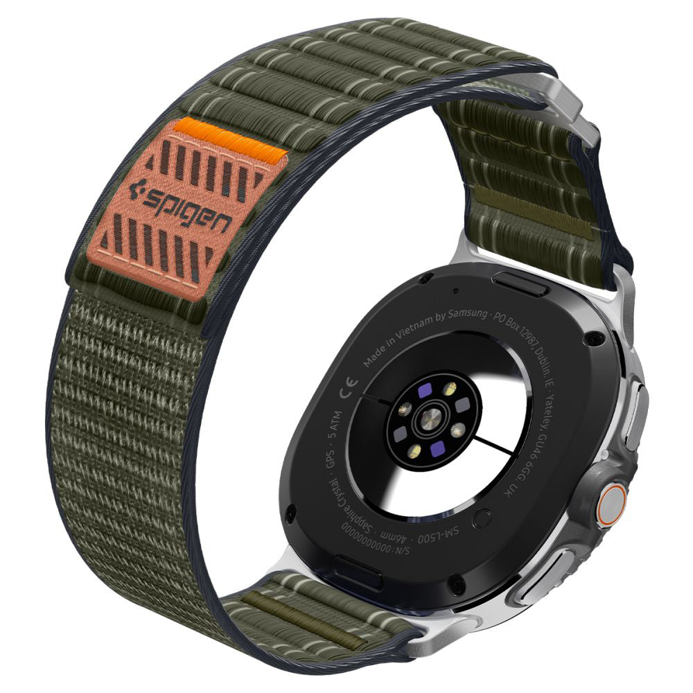 Pulseira Spigen WBF0 para Samsung Galaxy Watch8 / Watch8 Classic Series, Verde AMP10154