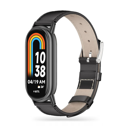Bracelete em pele Tech-Protect para Xiaomi Smart Band 8/9, preto