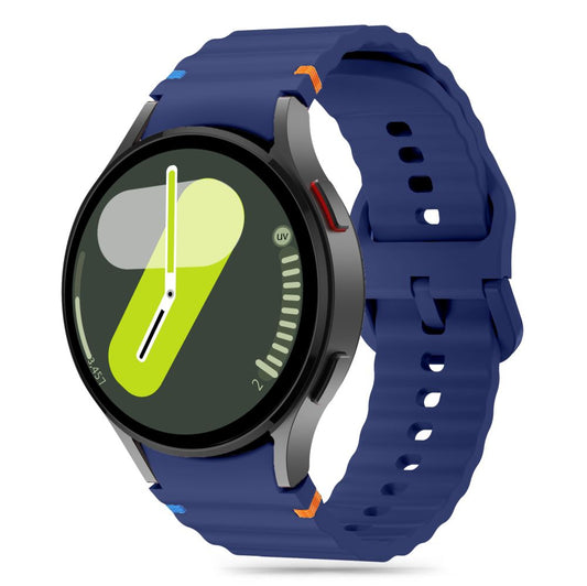 Bracelete desportiva de silicone Tech-Protect para Samsung Galaxy Watch7 / Watch FE / Watch6 / Watch5 / Watch4 Series, azul-marinho