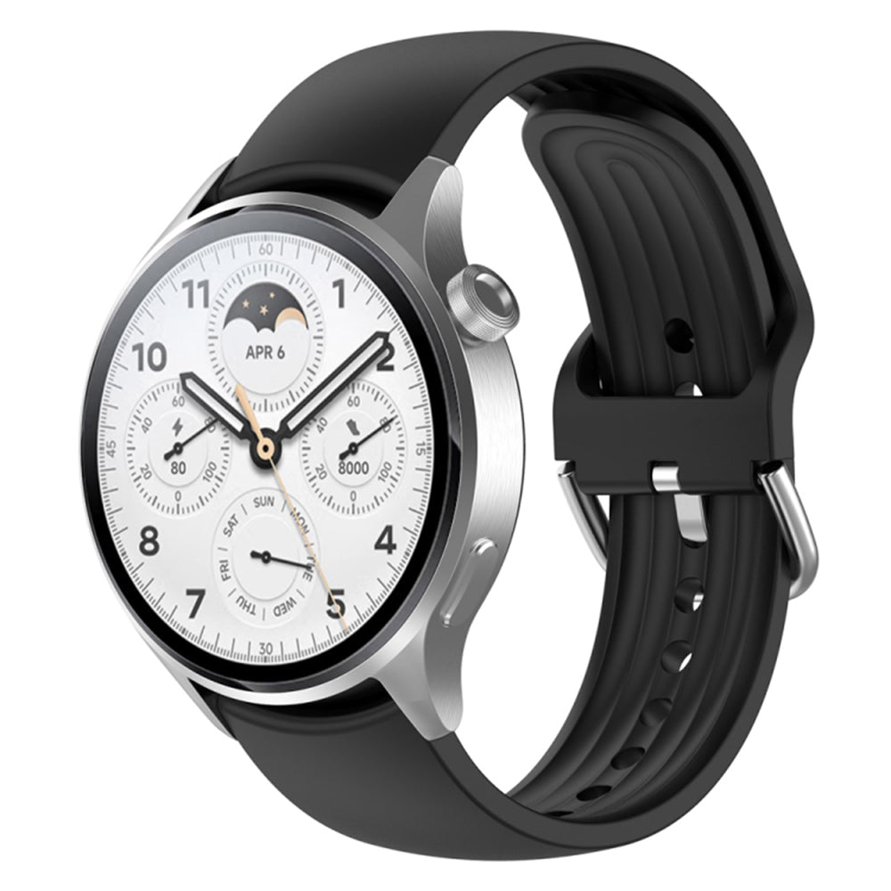 Pulseira Techsuit W003 para Huawei Watch / Xiaomi Watch Series, 22mm, Preta.