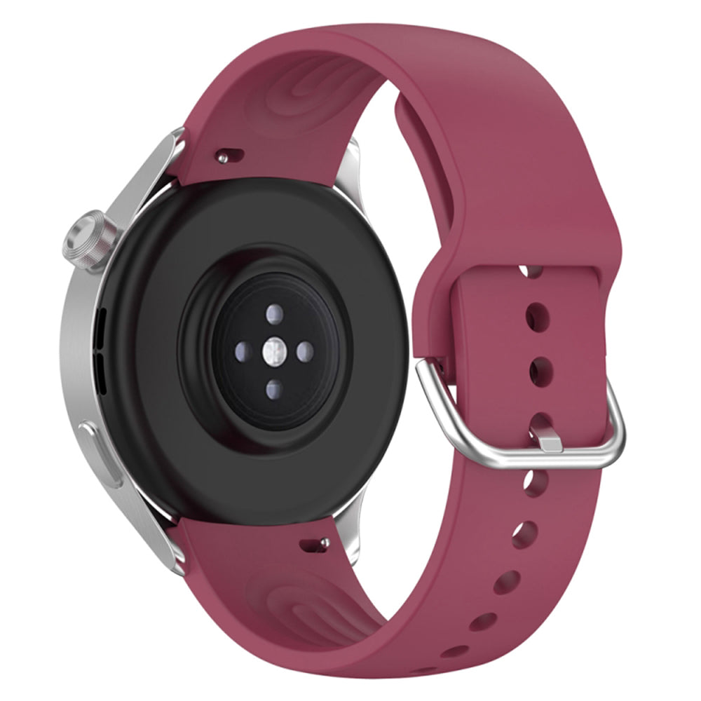 Pulseira Techsuit W003 para Huawei Watch / Xiaomi Watch Series, 22mm, Vermelho Escuro