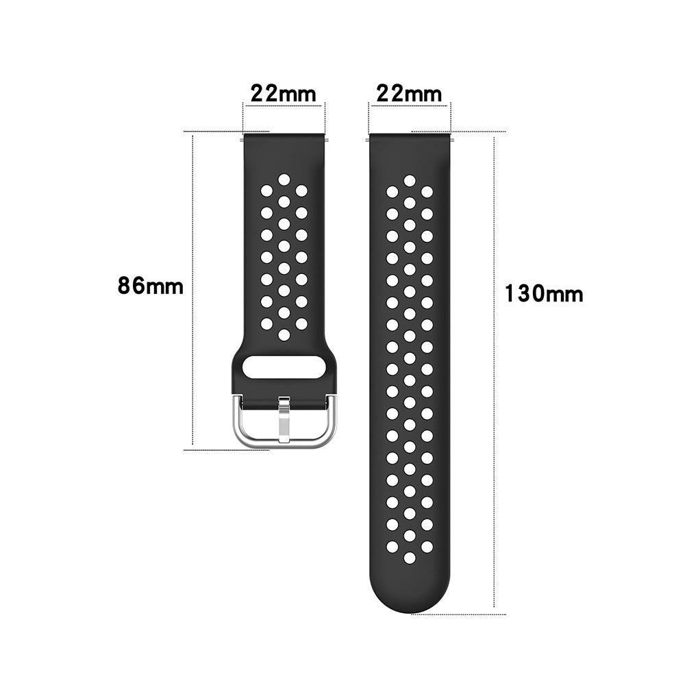 Techsuit W004 Strap for Samsung Galaxy Watch / Huawei Watch Series, 22mm, Dark Blue