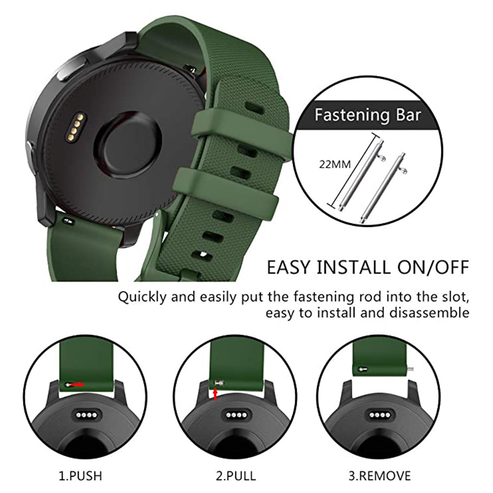 Curea Techsuit W006 para Samsung Galaxy Watch / Huawei Watch Series, 20mm, Verde