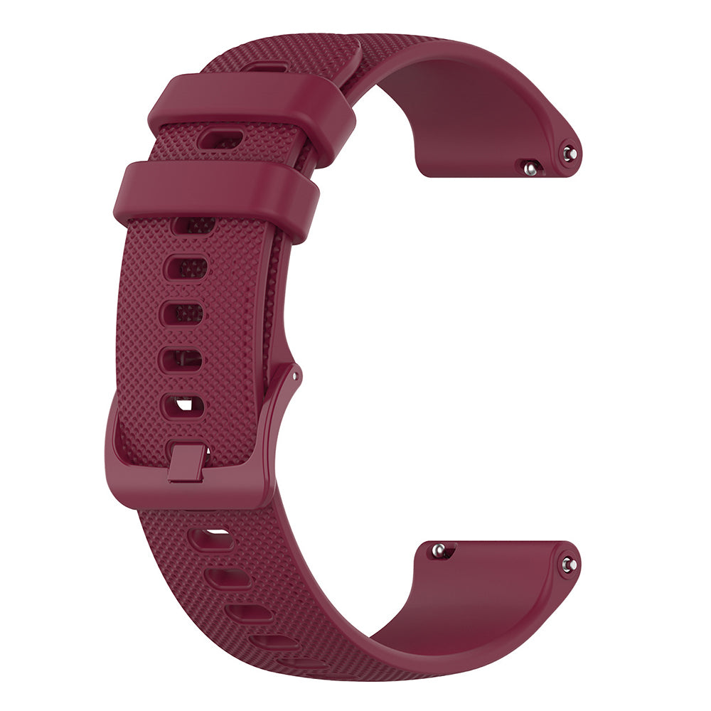 Correia Techsuit W006 para Samsung Galaxy Watch / Huawei Watch Series, 20mm, Cor de Cereja