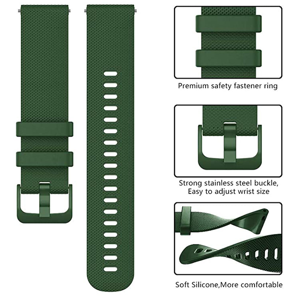 Cinta Techsuit W006 para Samsung Galaxy Watch / Huawei Watch Series, 22mm, Verde.