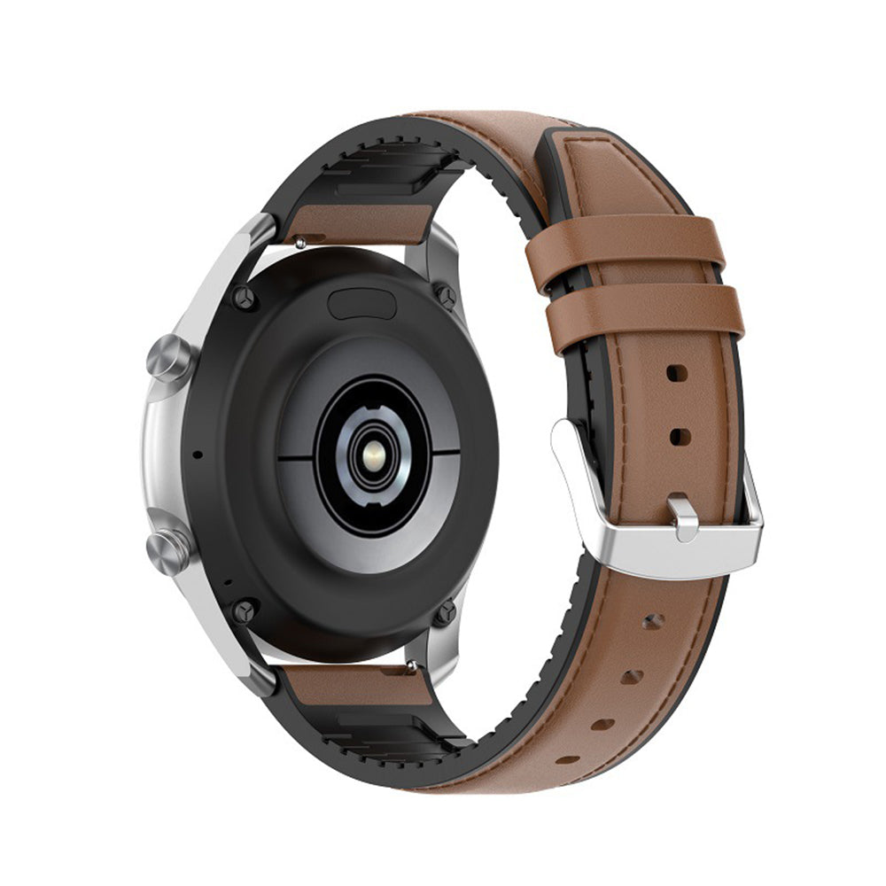 Curea Techsuit W007 para Samsung Galaxy Watch / Huawei Watch Series, 20mm, Castanho