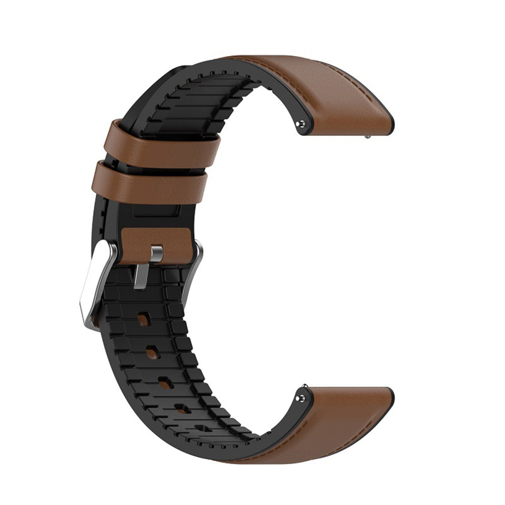 Curea Techsuit W007 para Samsung Galaxy Watch / Huawei Watch Series, 20mm, Castanho