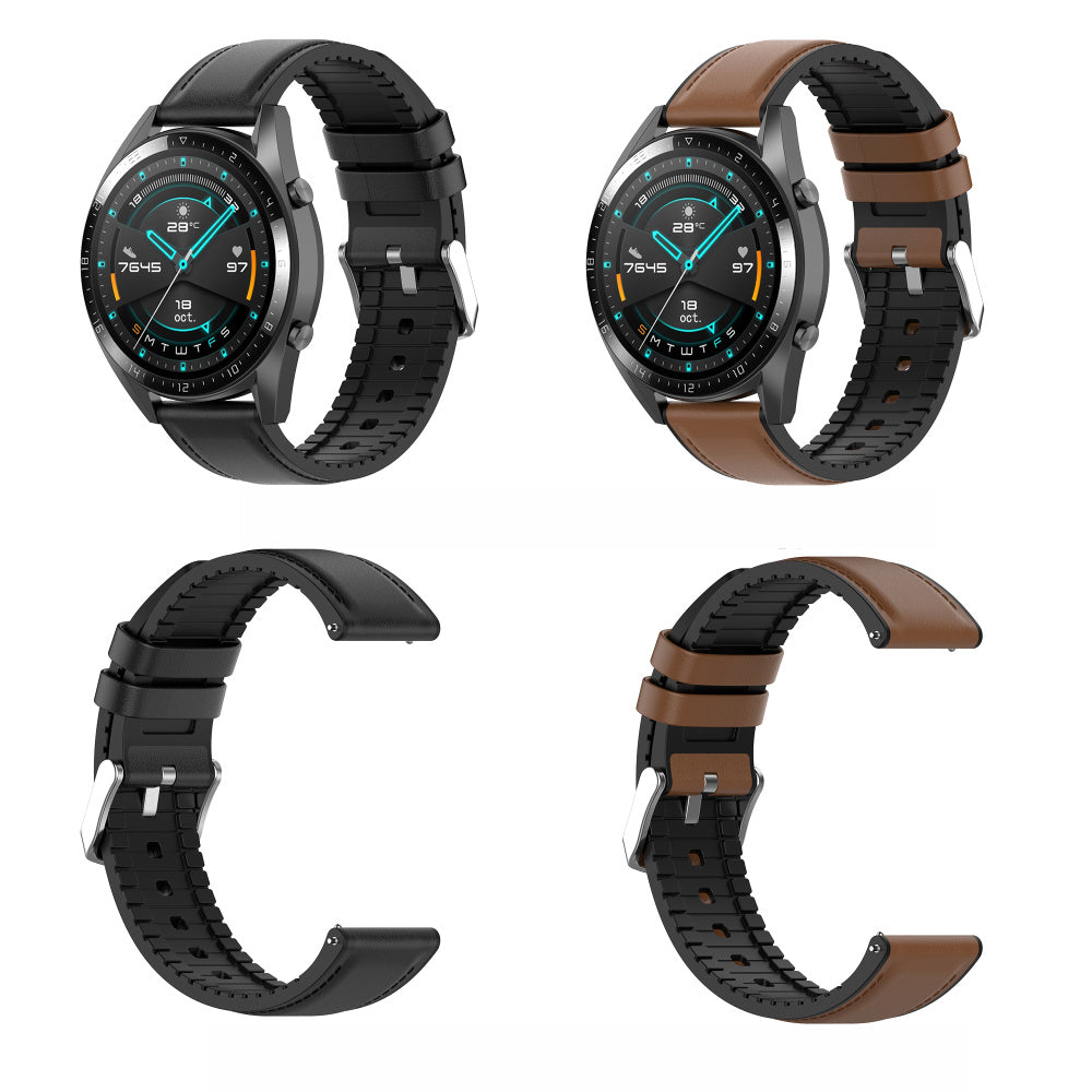 Correia Techsuit W007 para Samsung Galaxy Watch / Huawei Watch Series, 20mm, Preta.
