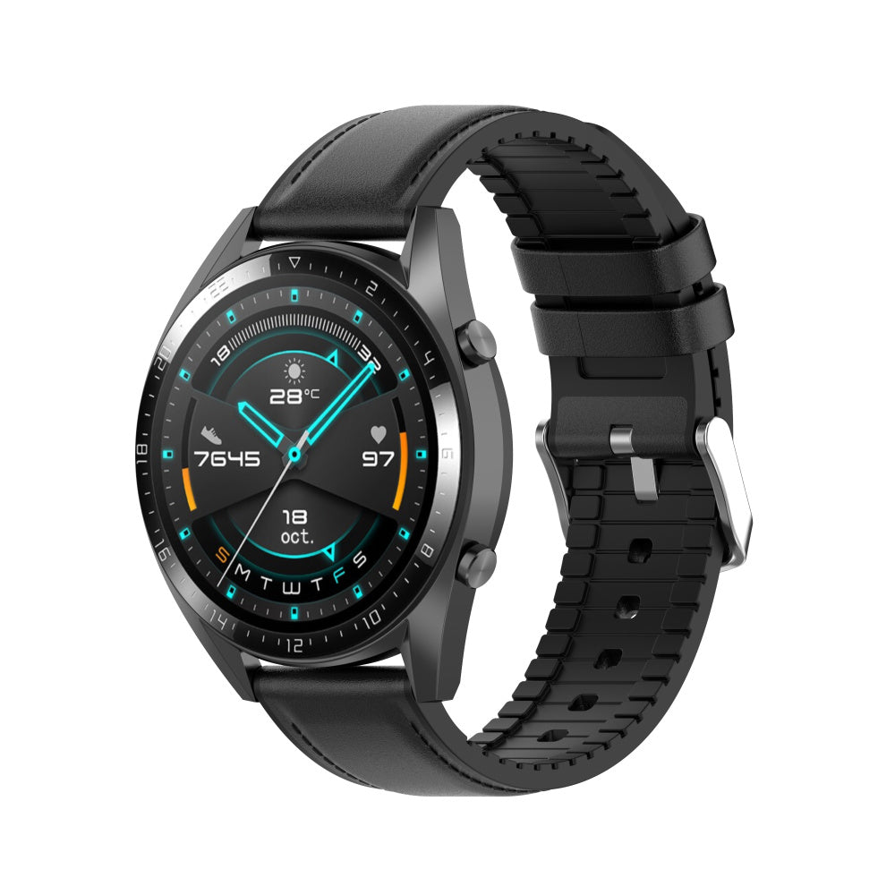 Curea Techsuit W007 para Samsung Galaxy Watch / Huawei Watch Series, 22mm, Preta