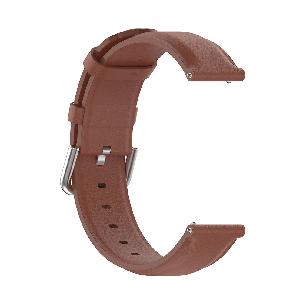 Curea Techsuit W007PU para Huawei Watch / Xiaomi Watch Series, Castanho