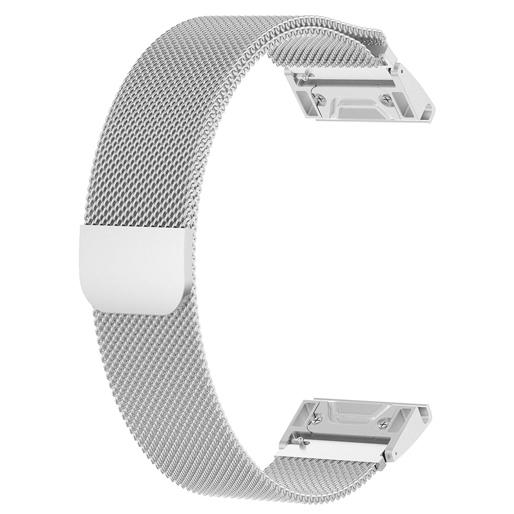 Correia Techsuit W009 para Garmin Watch Fenix Series, 26mm, Prateada