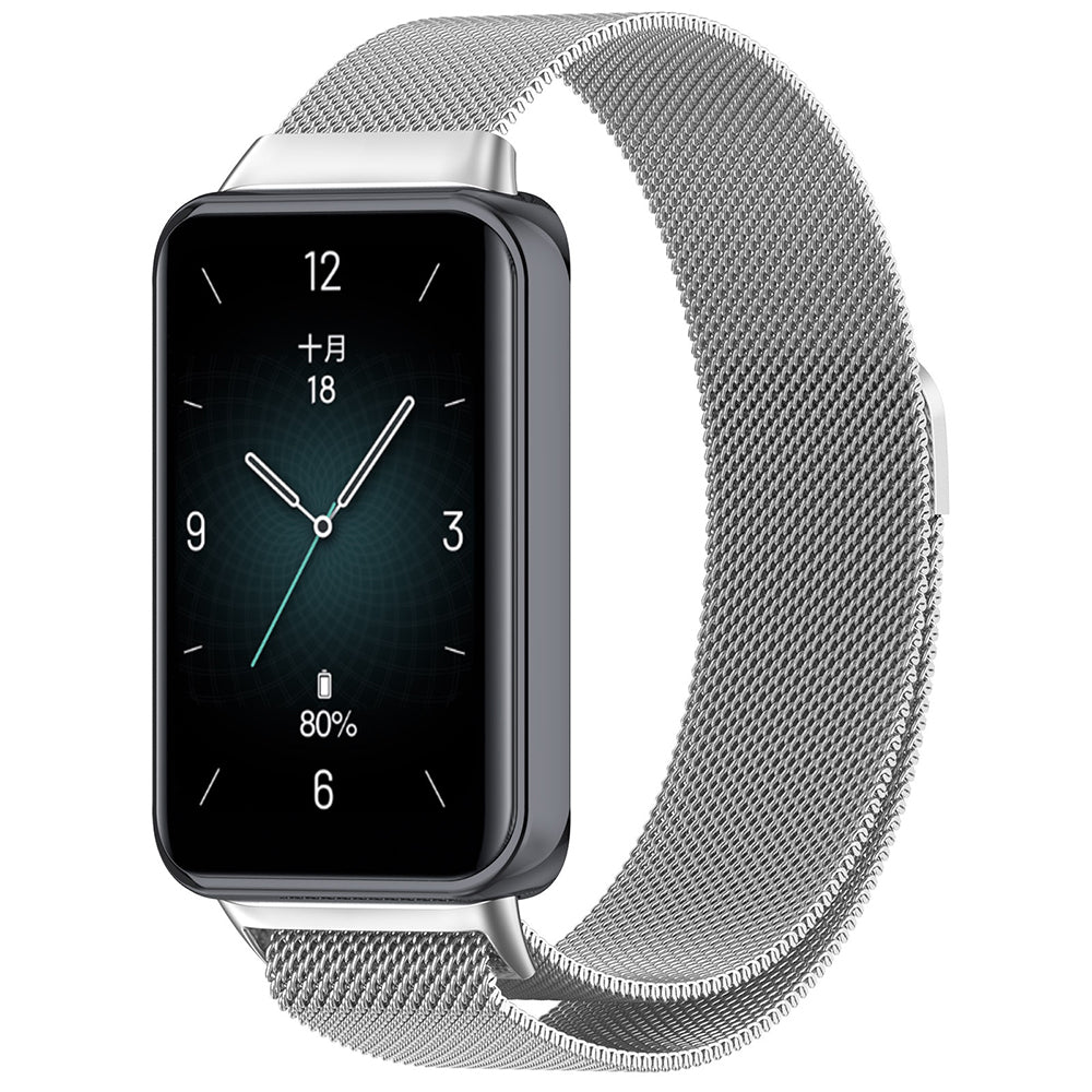 Curea Techsuit W009 para Honor Band 9, Prateada